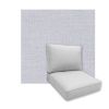 Universal Deep Seating Replacement Cushions in Sunbrella Exhale Sky Outdoor Fabric