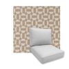 Universal Deep Seating Replacement Cushions in Sunbrella Assemble Sand Outdoor Fabric
