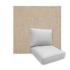 Universal Deep Seating Replacement Cushions in Sunbrella Blend Sand Outdoor Fabric