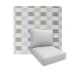 Universal Deep Seating Replacement Cushions in Sunbrella Dream Mist Outdoor Fabric