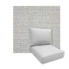 Universal Deep Seating Replacement Cushions in Sunbrella Embrace Pewter Outdoor Fabric
