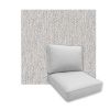 Universal Deep Seating Replacement Cushions in Sunbrella Imrpove Stucco Outdoor Fabric