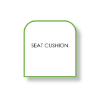 Picture of Wicker Seat Cushion Rounded Back Corners