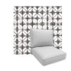 Universal Deep Seating Replacement Cushions in Sunbrella Midori Stone Outdoor Fabric