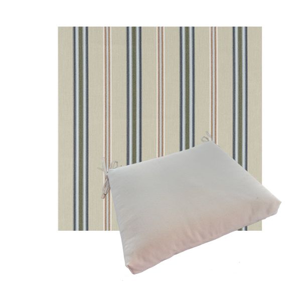 Outdoor Dining Chair Cushion Universal Sizes - Sunbrella Saltillo Sagebrush