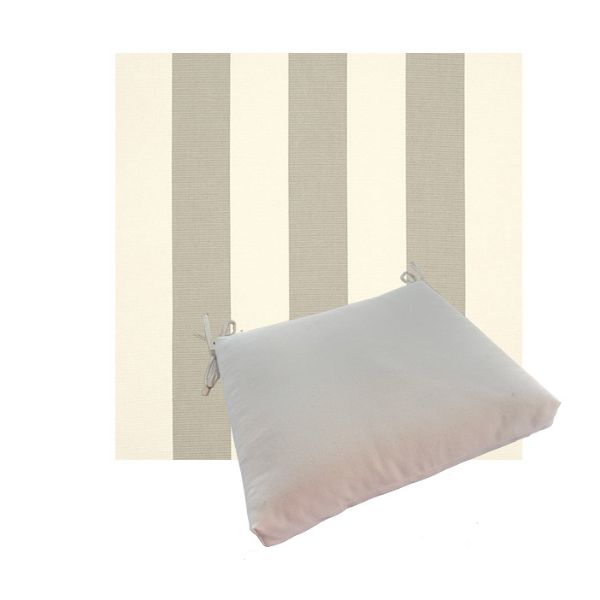 Outdoor Dining Chair Cushion Universal Sizes - Sunbrella Solana Seagull