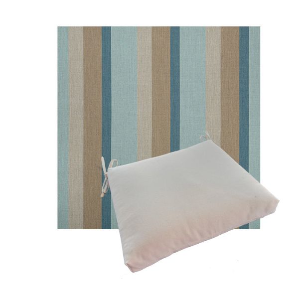 Outdoor Dining Chair Cushion Universal Sizes - Sunbrella Gateway Coast