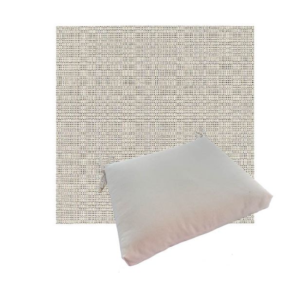 Outdoor Dining Chair Cushion Universal Sizes - Sunbrella Linen Silver