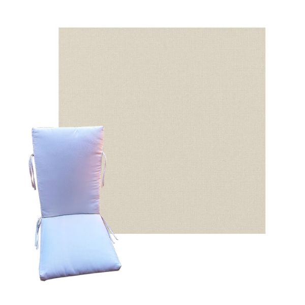 Sunbrella Play Snow Universal Premium Patio Chair Cushion in 9 sizes. - Sunbrella Cushions for Chairs