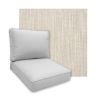 Sunbrella Adena Sand Patio Chair Replacement Cushions