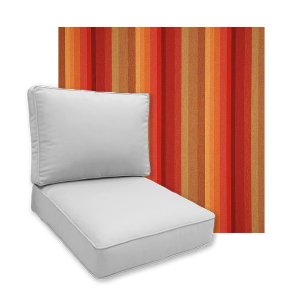 Sunbrella Astoria Sunset Patio Chair Replacement Cushions