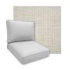Sunbrella Proven Dove Patio Chair Replacement Cushions
