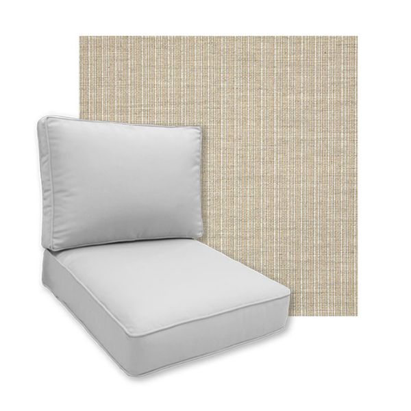 Sunbrella Proven Dune Patio Chair Replacement Cushions