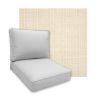 Sunbrella Proven Flax Patio Chair Replacement Cushions