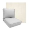 Sunbrella Proven Ivory Patio Chair Replacement Cushions