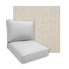 Sunbrella Blend Linen  Patio Chair Replacement Cushions