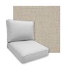 Sunbrella Bliss Sand Patio Chair Replacement Cushions