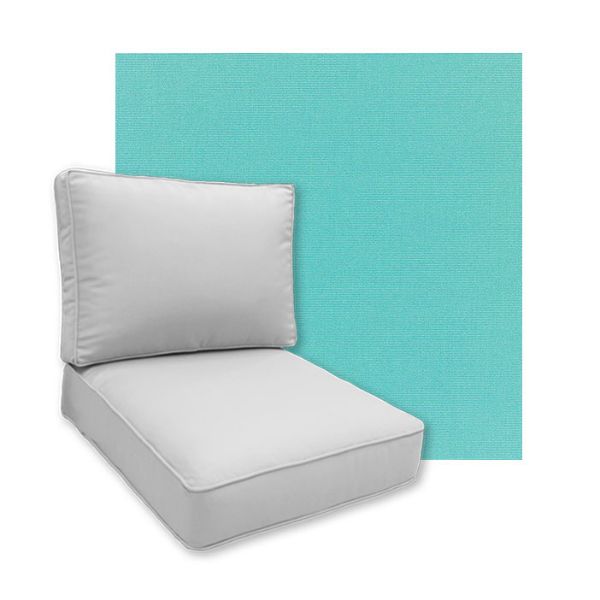 Sunbrella Canvas Aruba Patio Chair Replacement Cushions
