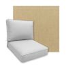Sunbrella Canvas Heather Beige Patio Chair Replacement Cushions