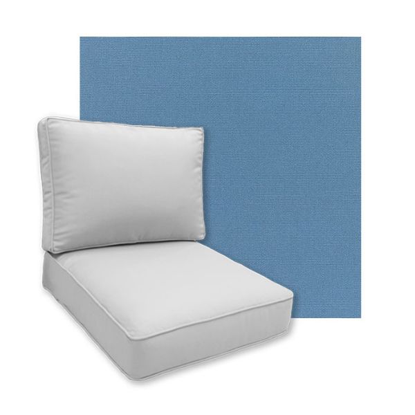 Sunbrella Canvas Sapphire Patio Chair Replacement Cushions