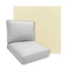 Sunbrella Canvas Vellum Patio Chair Replacement Cushions