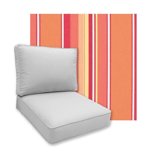 Sunbrella Dolce Mango Patio Chair Replacement Cushions