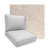 Sunbrella Etna Dune Patio Chair Replacement Cushions