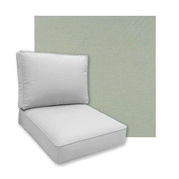 Sunbrella Exhale Rain washed Patio Chair Replacement Cushions