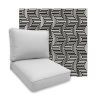 Sunbrella Figure Onyx Patio Chair Replacement Cushions | Customize The Size