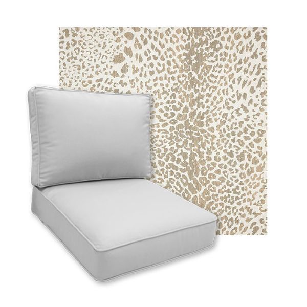 Sunbrella Instinct Dune Patio Chair Replacement Cushions