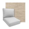 Sunbrella Momento Parchment Patio Chair Replacement Cushions