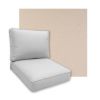 Sunbrella Nuance Eggshell Patio Chair Replacement Cushions