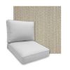 Sunbrella Posh Ash Patio Chair Replacement Cushions