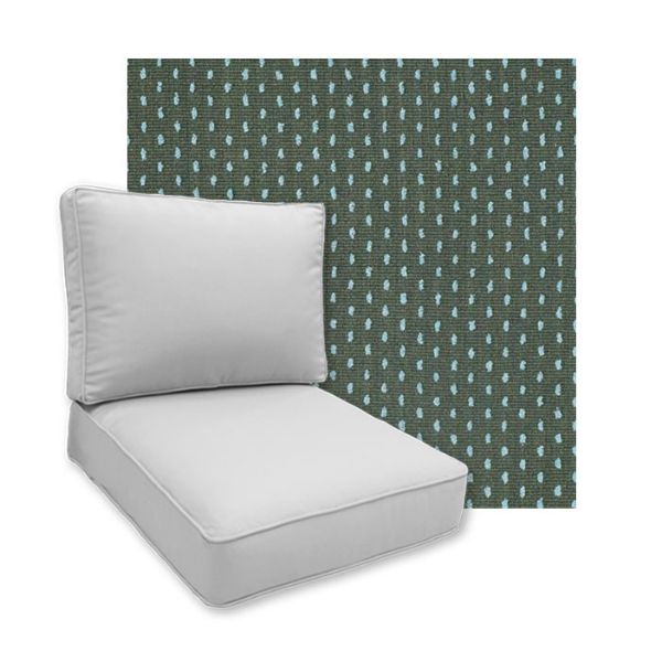 Sunbrella Royale Moss Patio Chair Replacement Cushions
