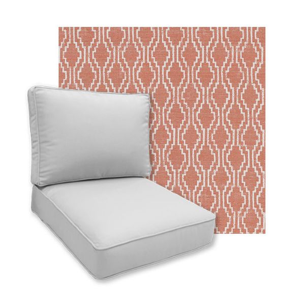 Sunbrella Solve Clay Patio Chair Replacement Cushions