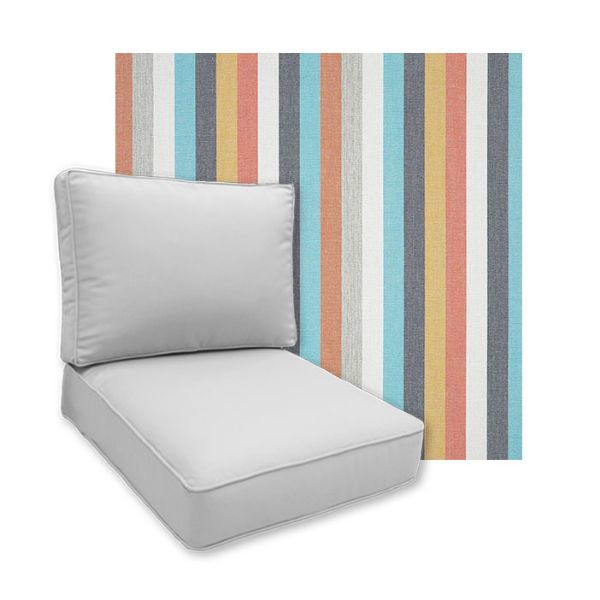 Sunbrella Surround Sunrise Patio Chair Replacement Cushions