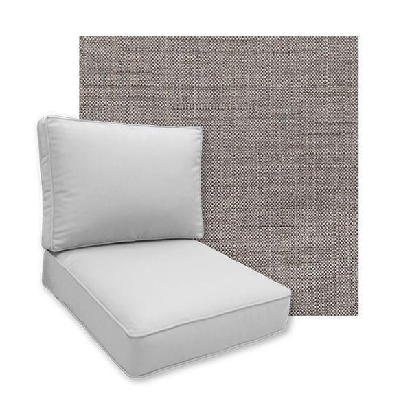 Sunbrella Willa Bark Patio Chair Replacement Cushions