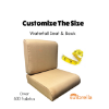 Waterfall Style Seat and Back Cushions for Deep Seating Outdoor Patio Chairs