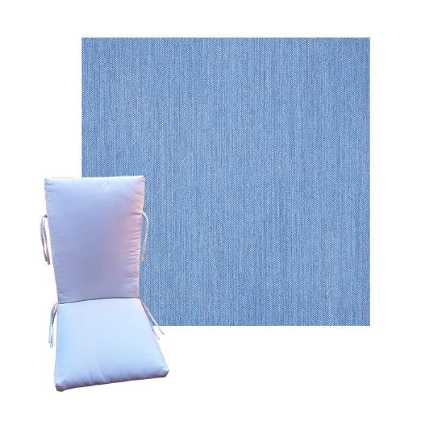 Sunbrella Cast Ocean Universal Patio Chair Cushion in 9 sizes. - Sunbrella Cushions for Chairs