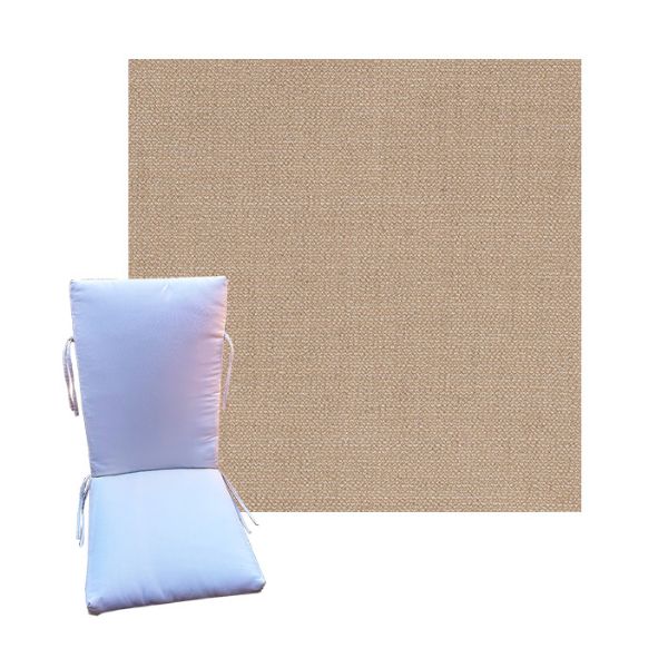 Sunbrella Remix Camel Universal Patio Chair Cushion in 9 sizes. - Sunbrella Cushions for Chairs