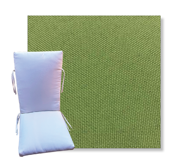 Brightside Apple by Revolution Outdoor Fabrics -  Universal Patio Chair Cushion With Ties