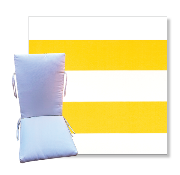 Cabana Pineapple by Premier Prints -  Universal Patio Chair Cushion With Ties