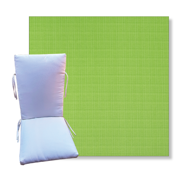 Faulkner Courtyard Grren by Premier Prints -  Universal Patio Chair Cushion With Ties