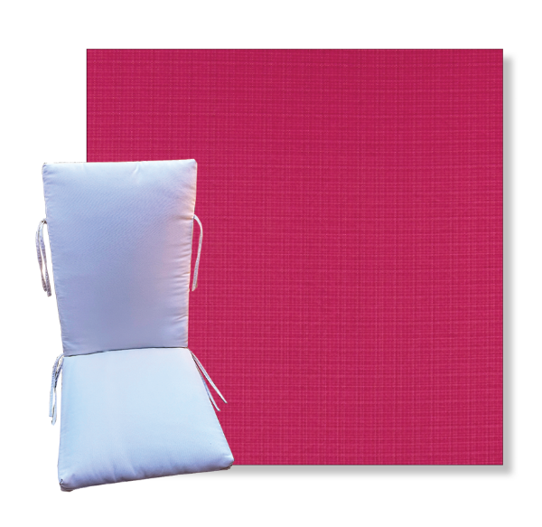 Faulkner Jazz Pink by Premier Prints -  Universal Patio Chair Cushion With Ties