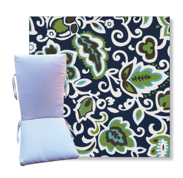 Faxon Oxford by Premier Prints -  Universal Patio Chair Cushion With Ties