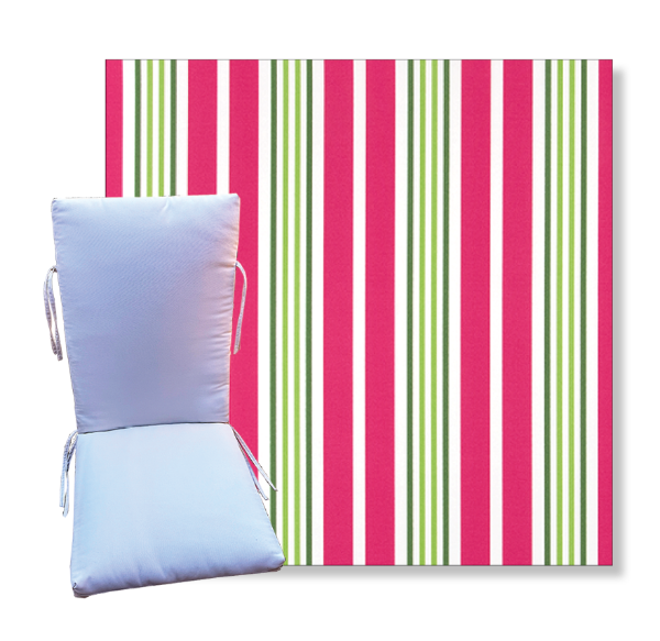 Gibson Jazz Pink by Premier Prints -  Universal Patio Chair Cushion With Ties