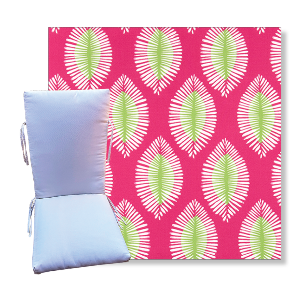 Gibson Jazz Pink by Premier Prints -  Universal Patio Chair Cushion With Ties