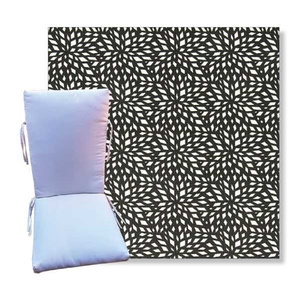 Quinn Matte by Premier Prints -  Universal Patio Chair Cushion With Ties