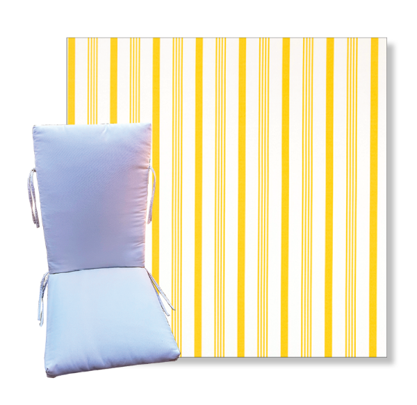 Rowan Pineapple by Premier Prints -  Universal Patio Chair Cushion With Ties