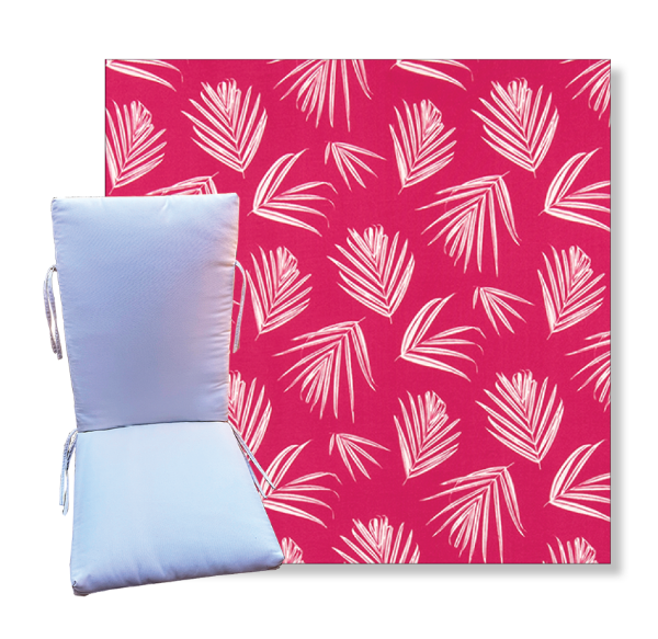 Shade Jazz Pink by Premier Prints -  Universal Patio Chair Cushion With Ties